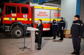 Maia Sandu a mulțumit salvatorilor IGSU plecați în misiune umanitară în Turcia